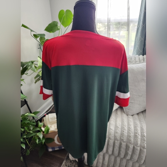 NHL Minnesota Wild Red and Green Lace-Up Jersey Womens Size XL - Picture 4 of 8